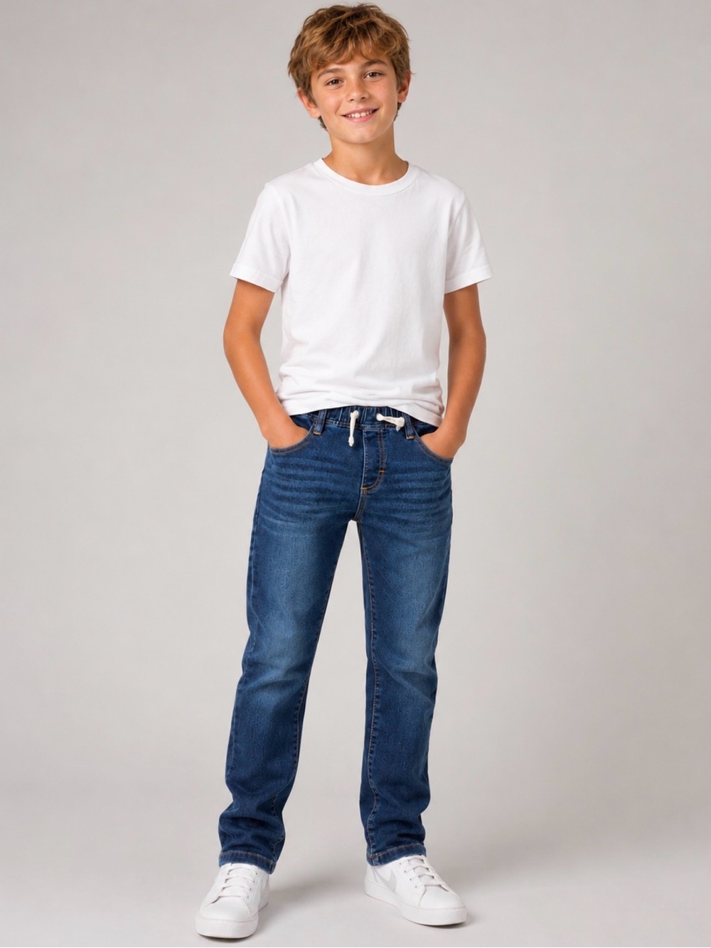 GAP Kids Dark Blue Elastic Waist Jeans (L)
